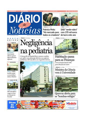 Edição do dia 29 Outubro 2004 da pubicação Diário de Notícias