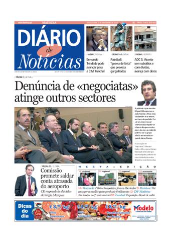 Edição do dia 5 Novembro 2004 da pubicação Diário de Notícias