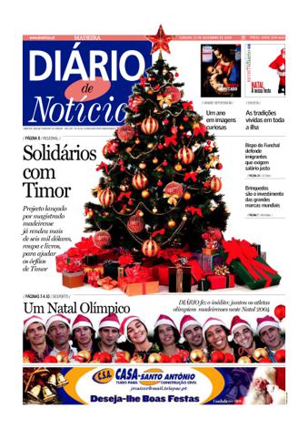 Edição do dia 25 Dezembro 2004 da pubicação Diário de Notícias