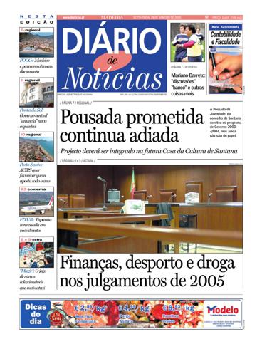 Edição do dia 28 Janeiro 2005 da pubicação Diário de Notícias