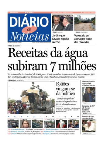 Edição do dia 9 Fevereiro 2005 da pubicação Diário de Notícias