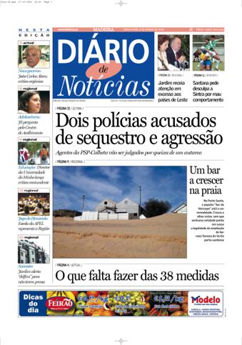 Edição do dia 8 Março 2005 da pubicação Diário de Notícias