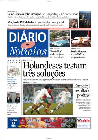 Edição do dia 31 Março 2005 da pubicação Diário de Notícias