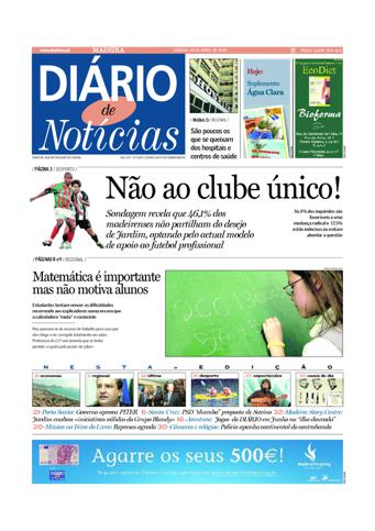 Edição do dia 30 Abril 2005 da pubicação Diário de Notícias