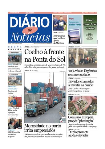 Edição do dia 8 Junho 2005 da pubicação Diário de Notícias