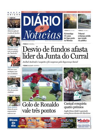 Edição do dia 9 Junho 2005 da pubicação Diário de Notícias