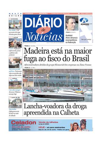 Edição do dia 20 Junho 2005 da pubicação Diário de Notícias