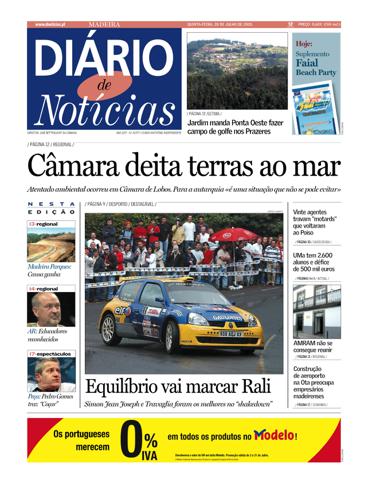 Edição do dia 28 Julho 2005 da pubicação Diário de Notícias