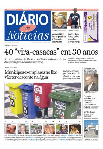 Edição do dia 8 Agosto 2005 da pubicação Diário de Notícias