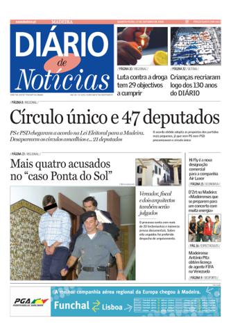 Edição do dia 12 Outubro 2005 da pubicação Diário de Notícias