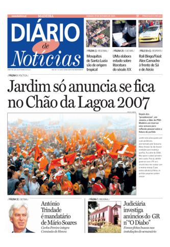 Edição do dia 29 Outubro 2005 da pubicação Diário de Notícias