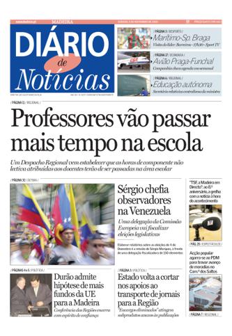 Edição do dia 5 Novembro 2005 da pubicação Diário de Notícias