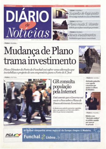 Edição do dia 9 Novembro 2005 da pubicação Diário de Notícias