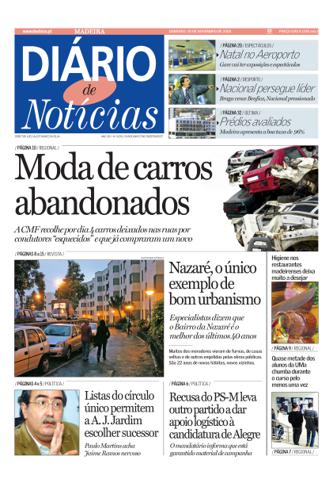 Edição do dia 20 Novembro 2005 da pubicação Diário de Notícias