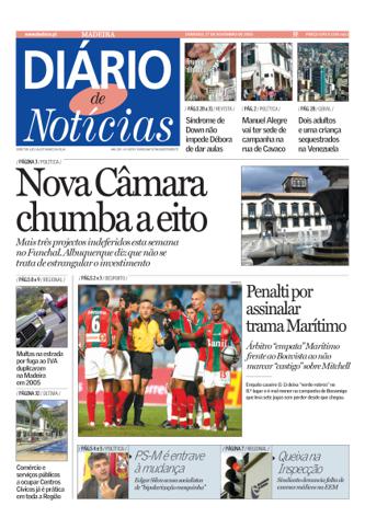 Edição do dia 27 Novembro 2005 da pubicação Diário de Notícias