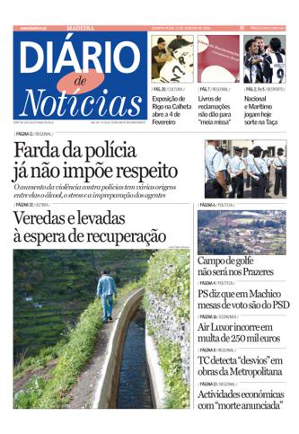 Edição do dia 11 Janeiro 2006 da pubicação Diário de Notícias