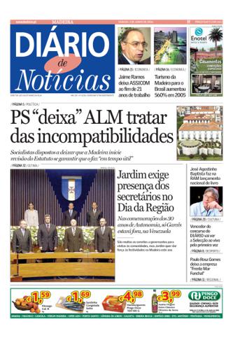 Edição do dia 3 Junho 2006 da pubicação Diário de Notícias