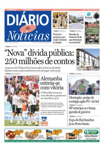 Edição do dia 10 Junho 2006 da pubicação Diário de Notícias