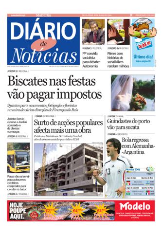 Edição do dia 30 Junho 2006 da pubicação Diário de Notícias