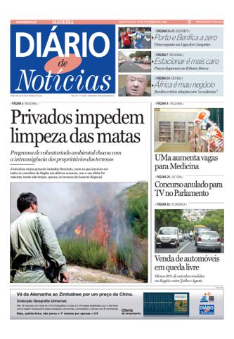 Edição do dia 14 Setembro 2006 da pubicação Diário de Notícias