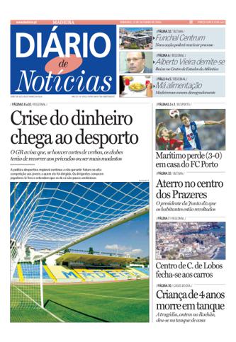 Edição do dia 15 Outubro 2006 da pubicação Diário de Notícias