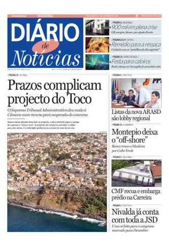 Edição do dia 27 Outubro 2006 da pubicação Diário de Notícias