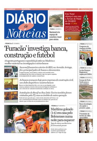 Edição do dia 16 Dezembro 2006 da pubicação Diário de Notícias