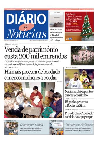 Edição do dia 18 Dezembro 2006 da pubicação Diário de Notícias