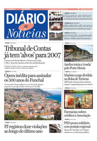 Edição do dia 19 Janeiro 2007 da pubicação Diário de Notícias