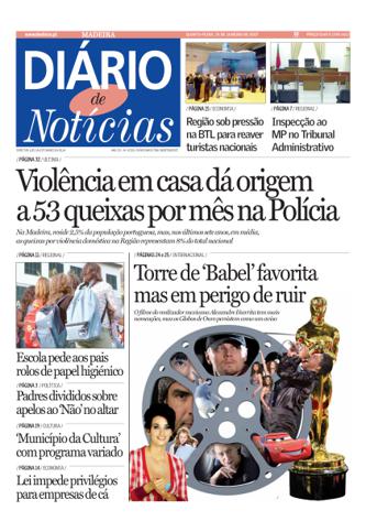 Edição do dia 24 Janeiro 2007 da pubicação Diário de Notícias