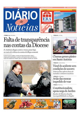 Edição do dia 19 Maio 2007 da pubicação Diário de Notícias