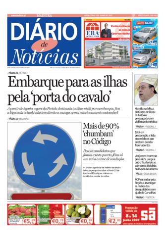 Edição do dia 8 Junho 2007 da pubicação Diário de Notícias