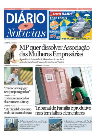 Edição do dia 9 Julho 2007 da pubicação Diário de Notícias