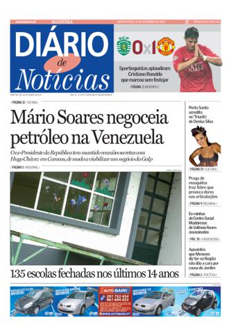 Edição do dia 20 Setembro 2007 da pubicação Diário de Notícias