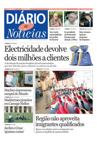 Edição do dia 23 Setembro 2007 da pubicação Diário de Notícias