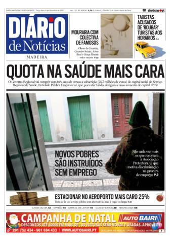 Edição do dia 4 Dezembro 2007 da pubicação Diário de Notícias