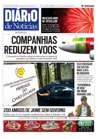 Edição do dia 15 Dezembro 2007 da pubicação Diário de Notícias