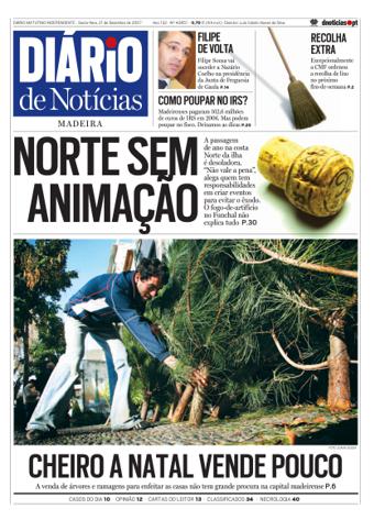 Edição do dia 21 Dezembro 2007 da pubicação Diário de Notícias