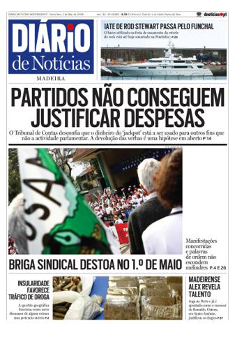 Edição do dia 2 Maio 2008 da pubicação Diário de Notícias