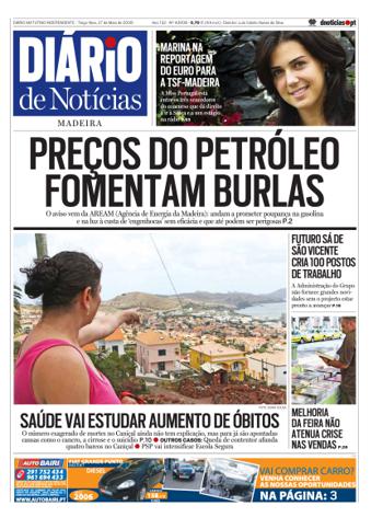 Edição do dia 27 Maio 2008 da pubicação Diário de Notícias