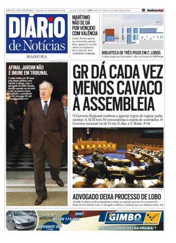 Edição do dia 30 Setembro 2008 da pubicação Diário de Notícias