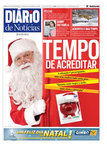 Edição do dia 25 Dezembro 2008 da pubicação Diário de Notícias