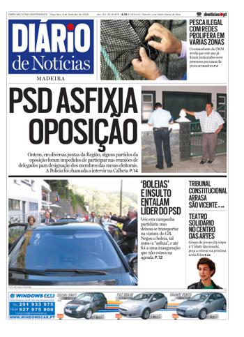 Edição do dia 8 Setembro 2009 da pubicação Diário de Notícias