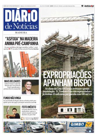 Edição do dia 12 Setembro 2009 da pubicação Diário de Notícias