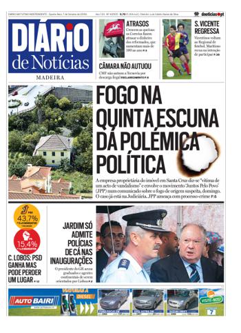 Edição do dia 7 Outubro 2009 da pubicação Diário de Notícias