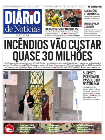 Edição do dia 17 Agosto 2010 da pubicação Diário de Notícias