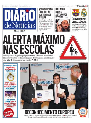 Edição do dia 3 Maio 2011 da pubicação Diário de Notícias