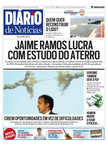 Edição do dia 6 Julho 2011 da pubicação Diário de Notícias