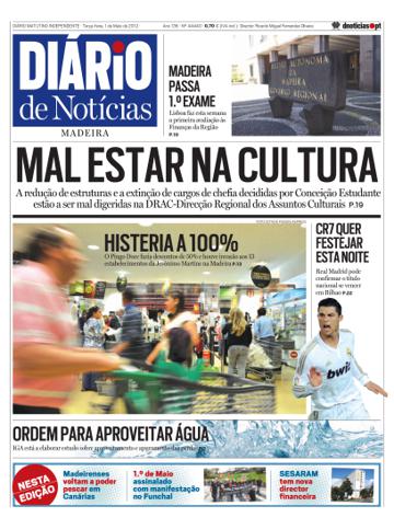 Edição do dia 2 Maio 2012 da pubicação Diário de Notícias