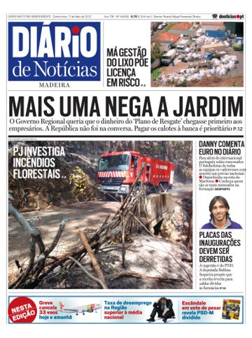 Edição do dia 17 Maio 2012 da pubicação Diário de Notícias